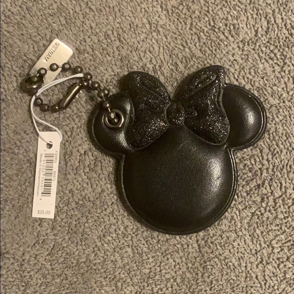 Disney x Coach Minnie Mouse head bag charm